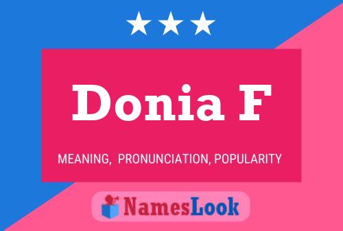 Donia F Name Poster