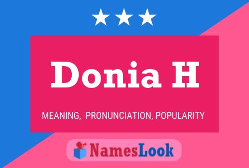 Donia H Name Poster