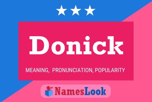 Donick Name Poster