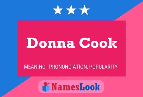 Donna Cook Name Poster