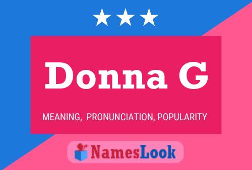 Donna G Name Poster