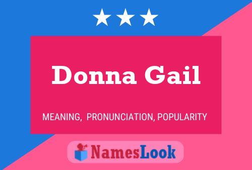 Donna Gail Name Poster