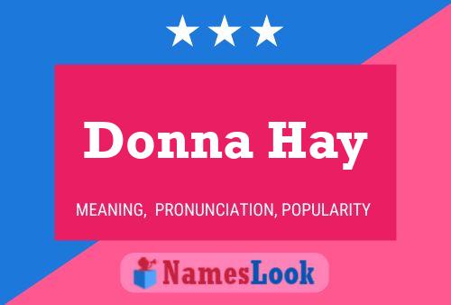 Donna Hay Name Poster