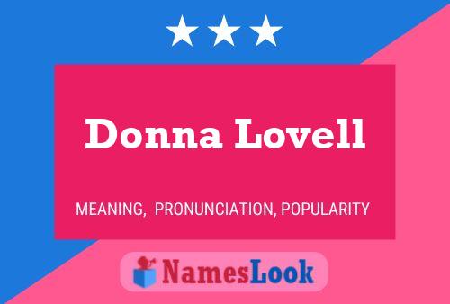 Donna Lovell Name Poster