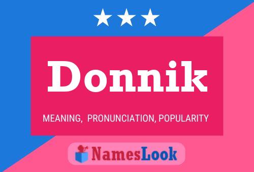 Donnik Name Poster