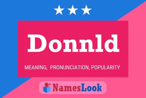 Donnld Name Poster