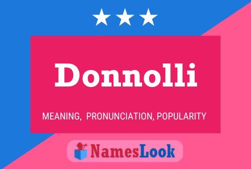 Donnolli Name Poster