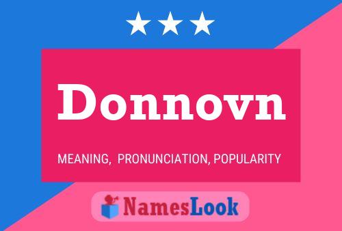 Donnovn Name Poster