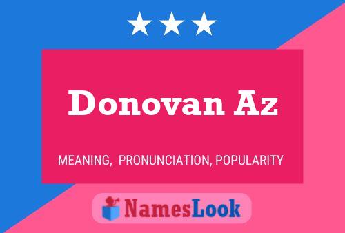 Donovan Az Name Poster