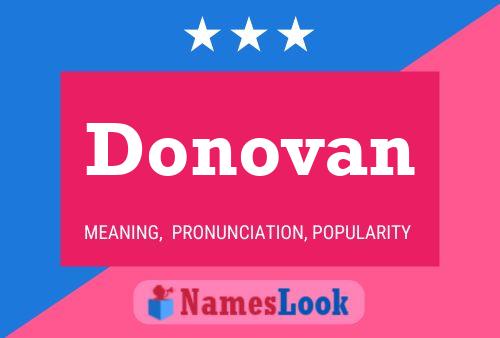 Donovan Name Poster