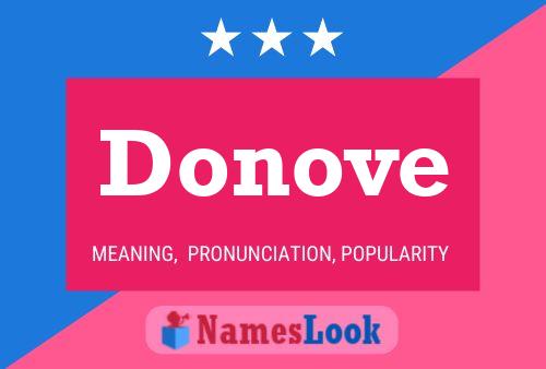 Donove Name Poster