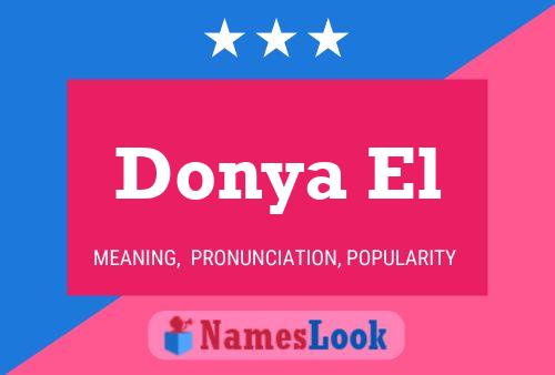 Donya El Name Poster