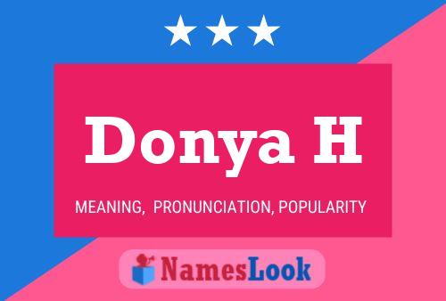 Donya H Name Poster