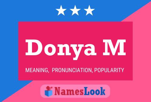 Donya M Name Poster