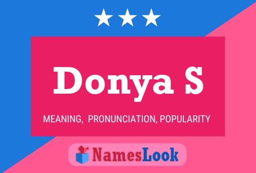 Donya S Name Poster