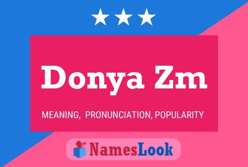 Donya Zm Name Poster