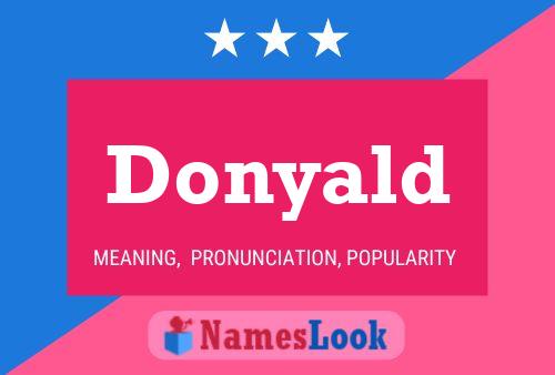 Donyald Name Poster