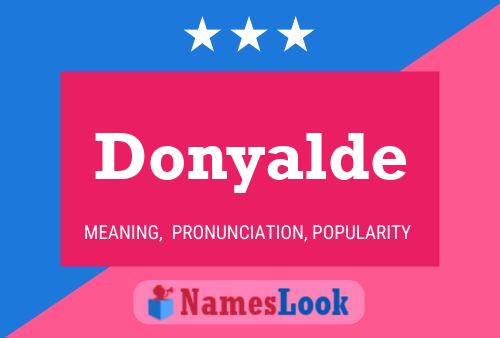 Donyalde Name Poster