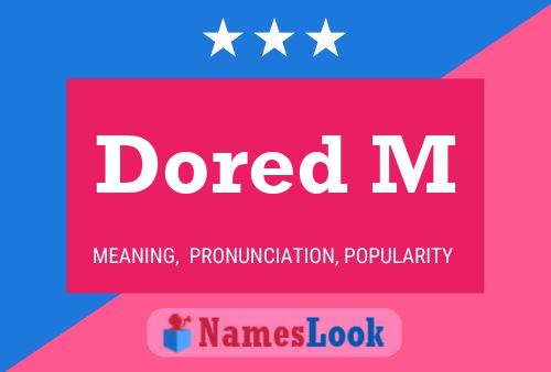 Dored M Name Poster