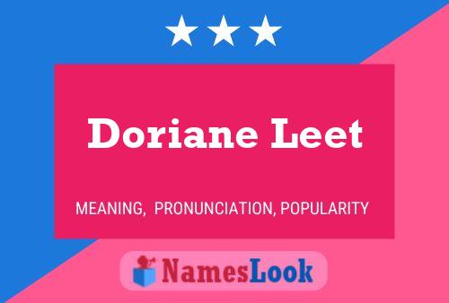 Doriane Leet Name Poster