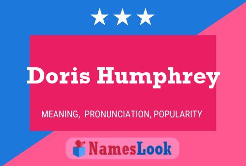 Doris Humphrey Name Poster