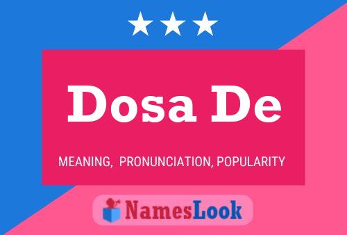 Dosa De Name Poster