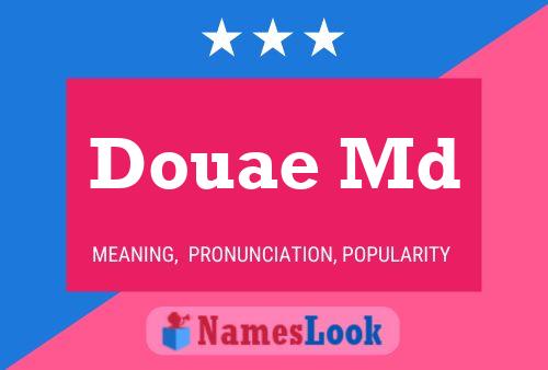 Douae Md Name Poster