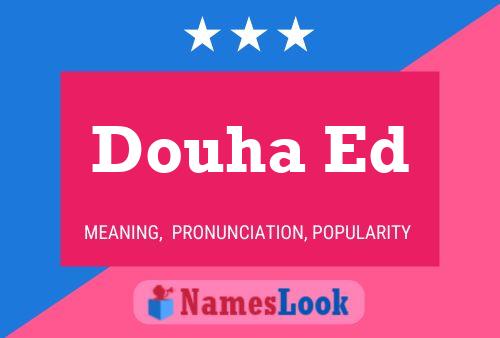 Douha Ed Name Poster