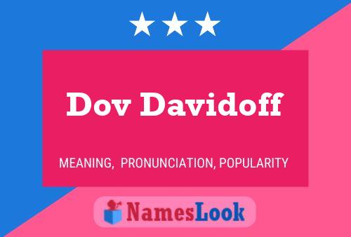 Dov Davidoff Name Poster