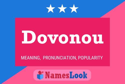 Dovonou Name Poster