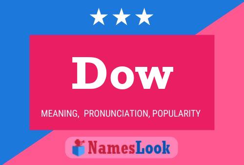 Dow Name Poster