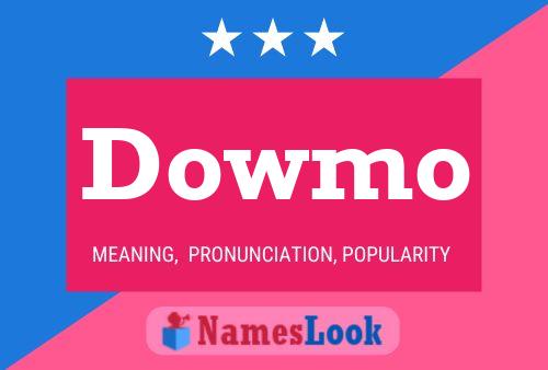 Dowmo Name Poster