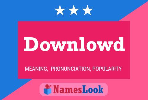 Downlowd Name Poster