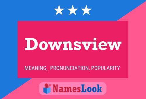 Downsview Name Poster