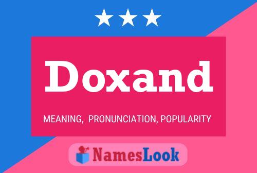 Doxand Name Poster