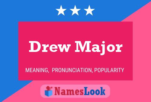 Drew Major Name Poster