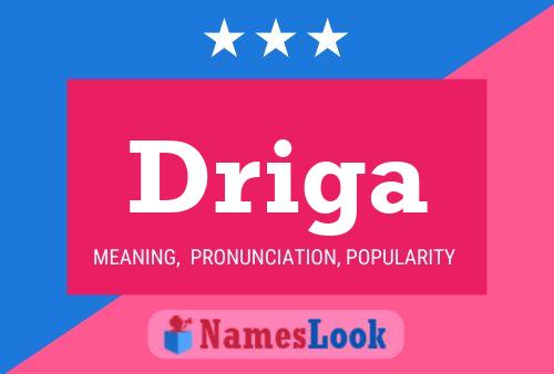 Driga Name Poster