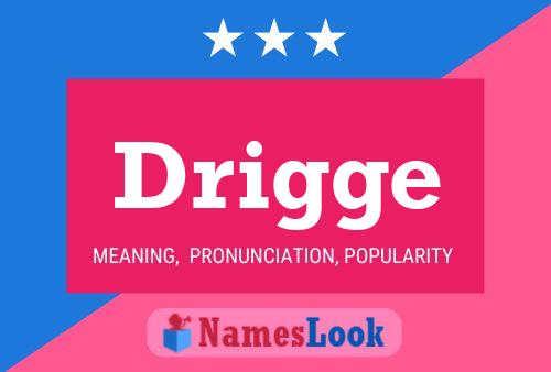 Drigge Name Poster