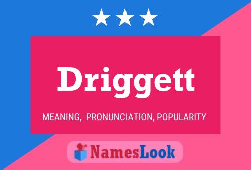 Driggett Name Poster