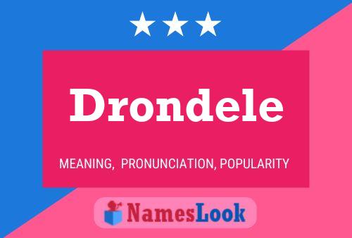 Drondele Name Poster