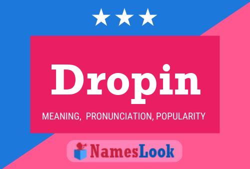 Dropin Name Poster