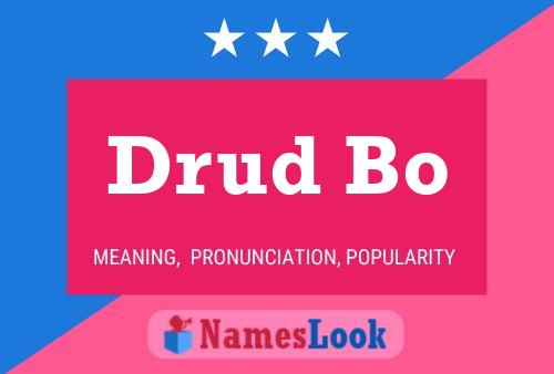 Drud Bo Name Poster