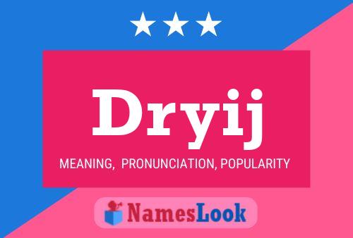 Dryij Name Poster