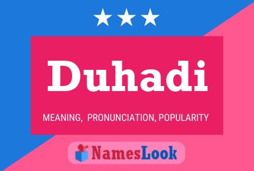 Duhadi Name Poster