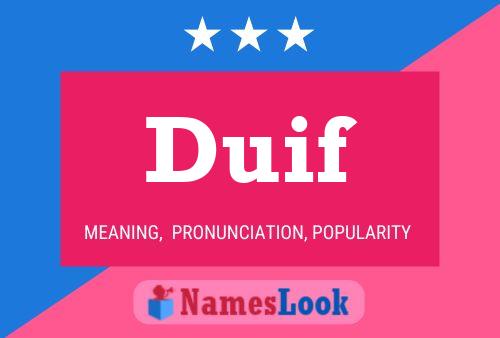 Duif Name Poster