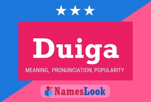 Duiga Name Poster