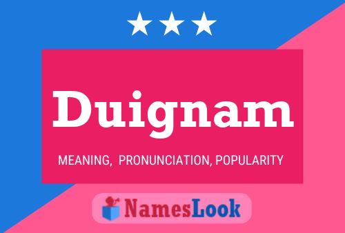 Duignam Name Poster