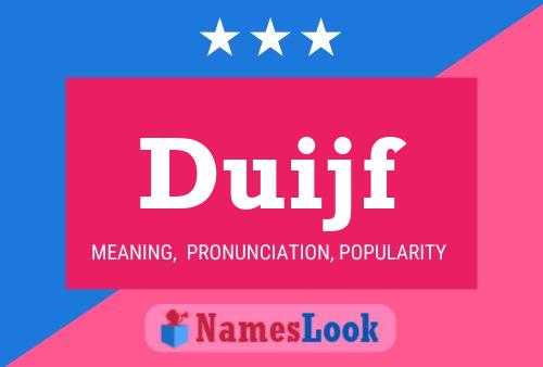 Duijf Name Poster