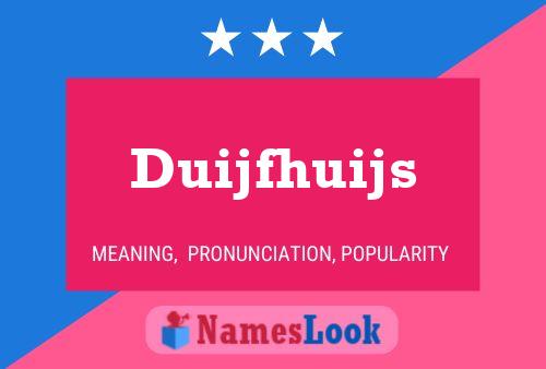 Duijfhuijs Name Poster