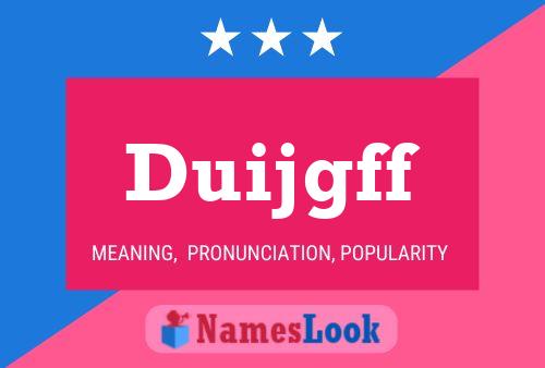 Duijgff Name Poster